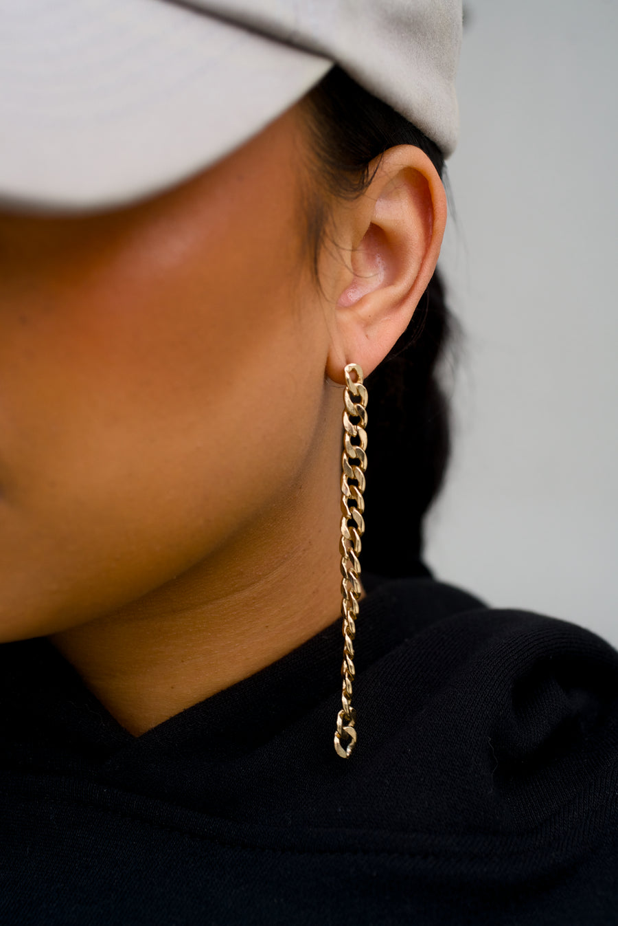 3-Set Cuban Link Chain Earring