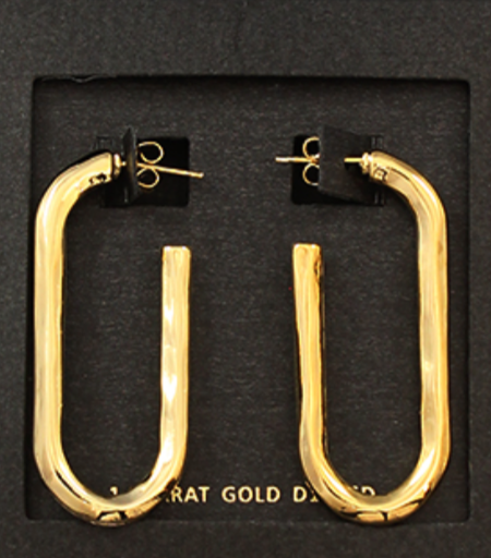 Oval Hoop Earrings