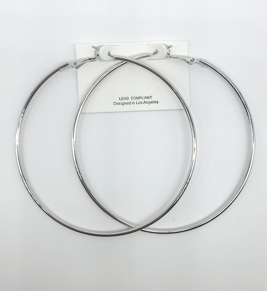 Metal Hoop 80MM Earrings