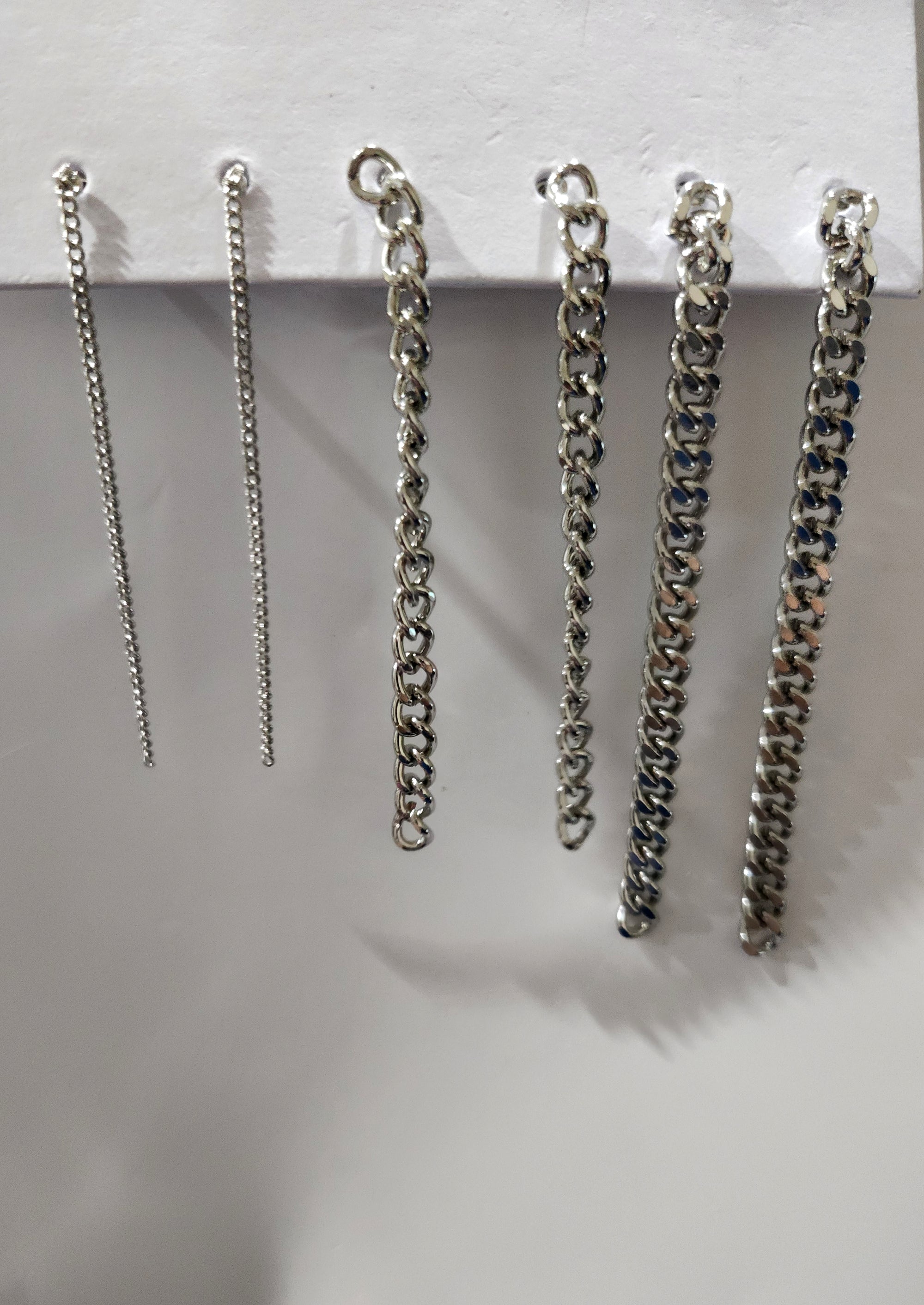 3-Set Mini Cuban Link Chain Earring