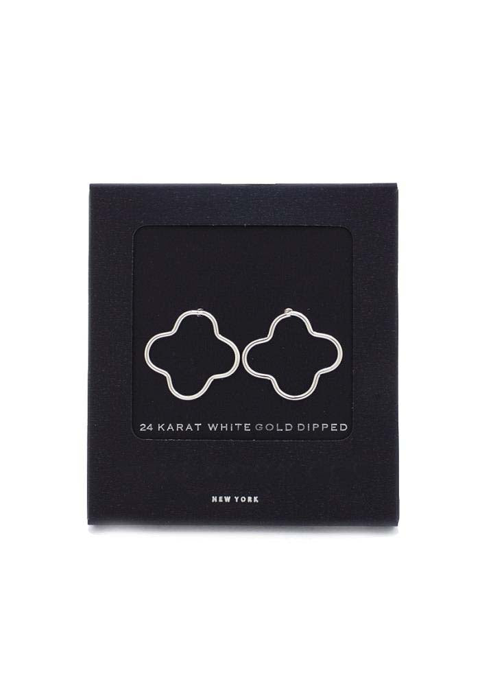 Gold Dipped Clover Earring