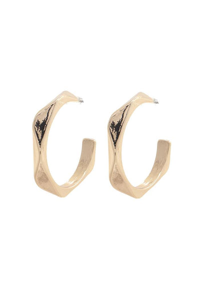 Geometric Hoop Earring