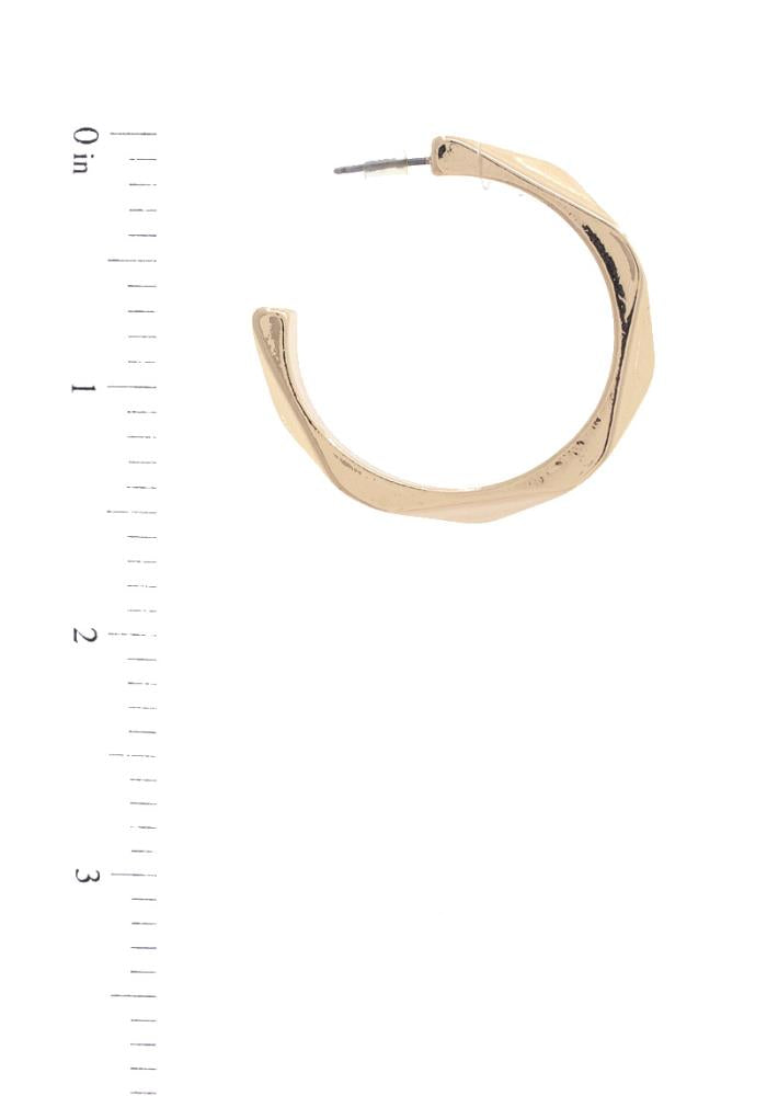 Geometric Hoop Earring