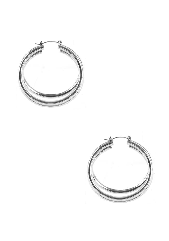 Triple Ring Hoop Earrings