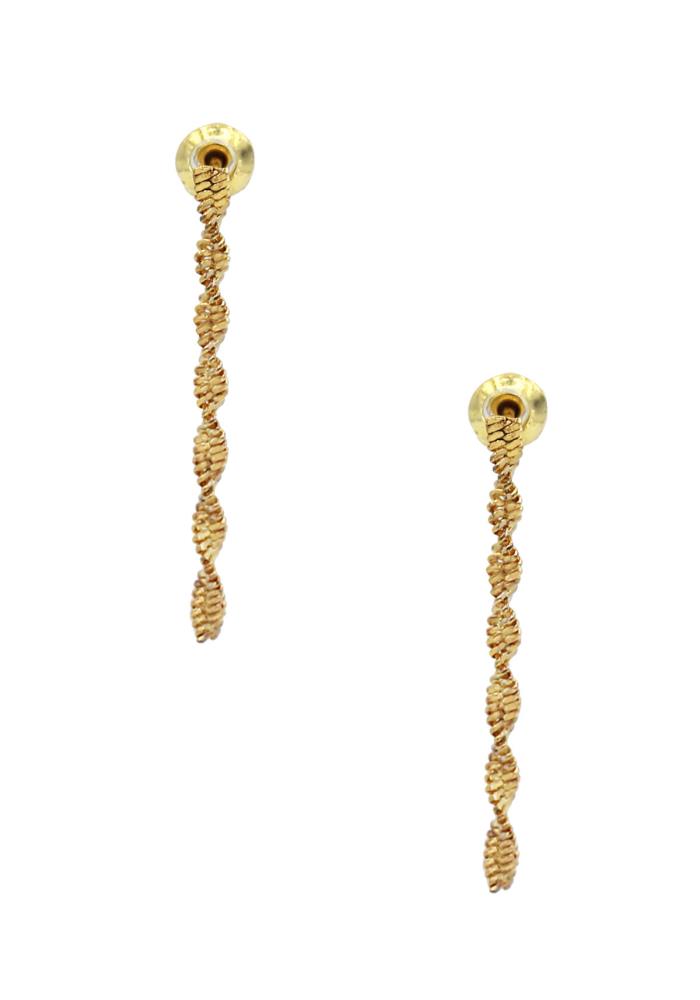 14k Gold Dipped Twist Earring