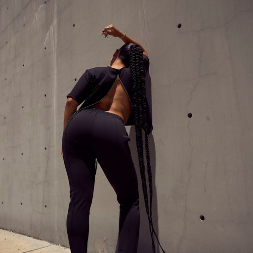 Tee with Back Zipper