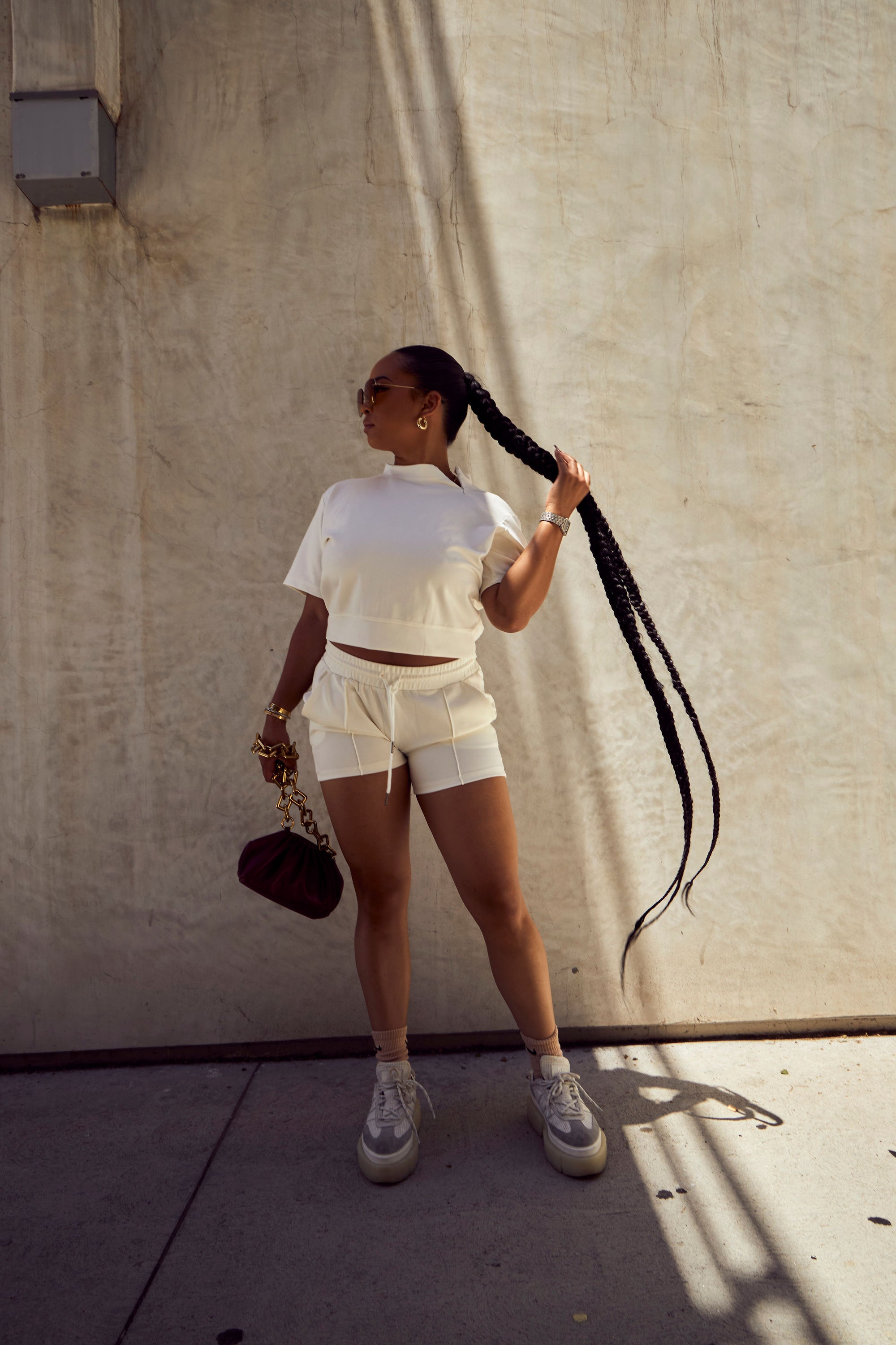 The Collar Zip Crop Top