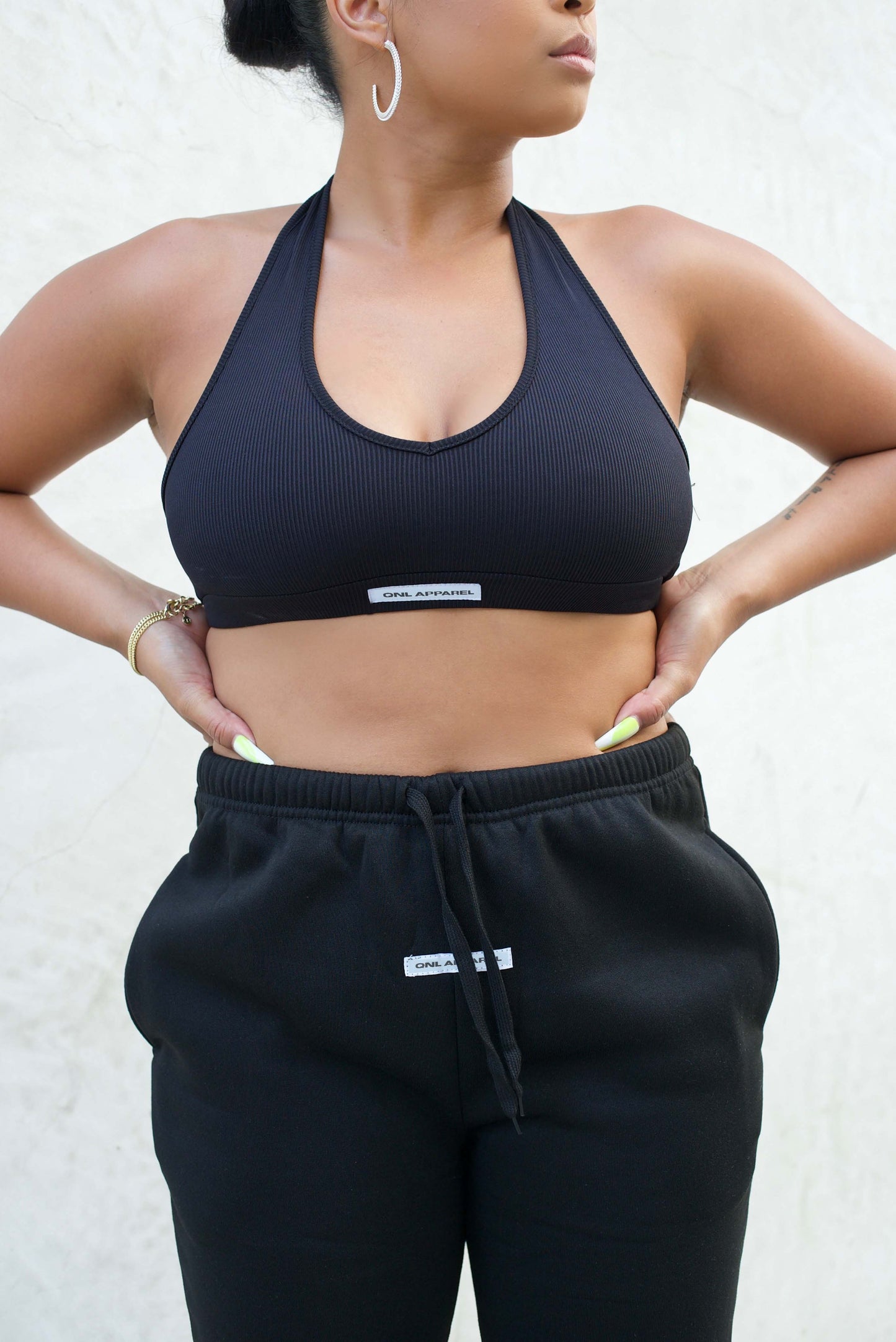 QNL Front Label Sweatpants
