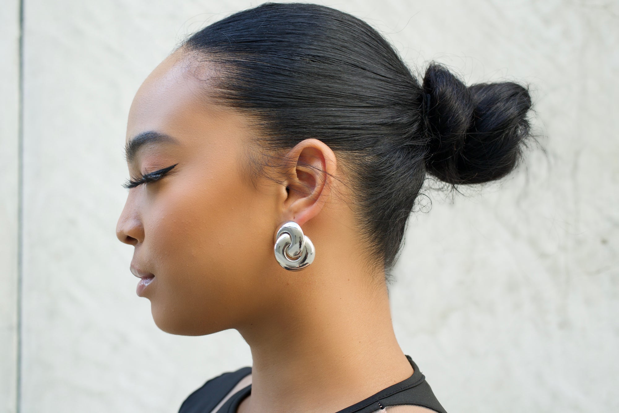 Interlocking Circle Link Earring