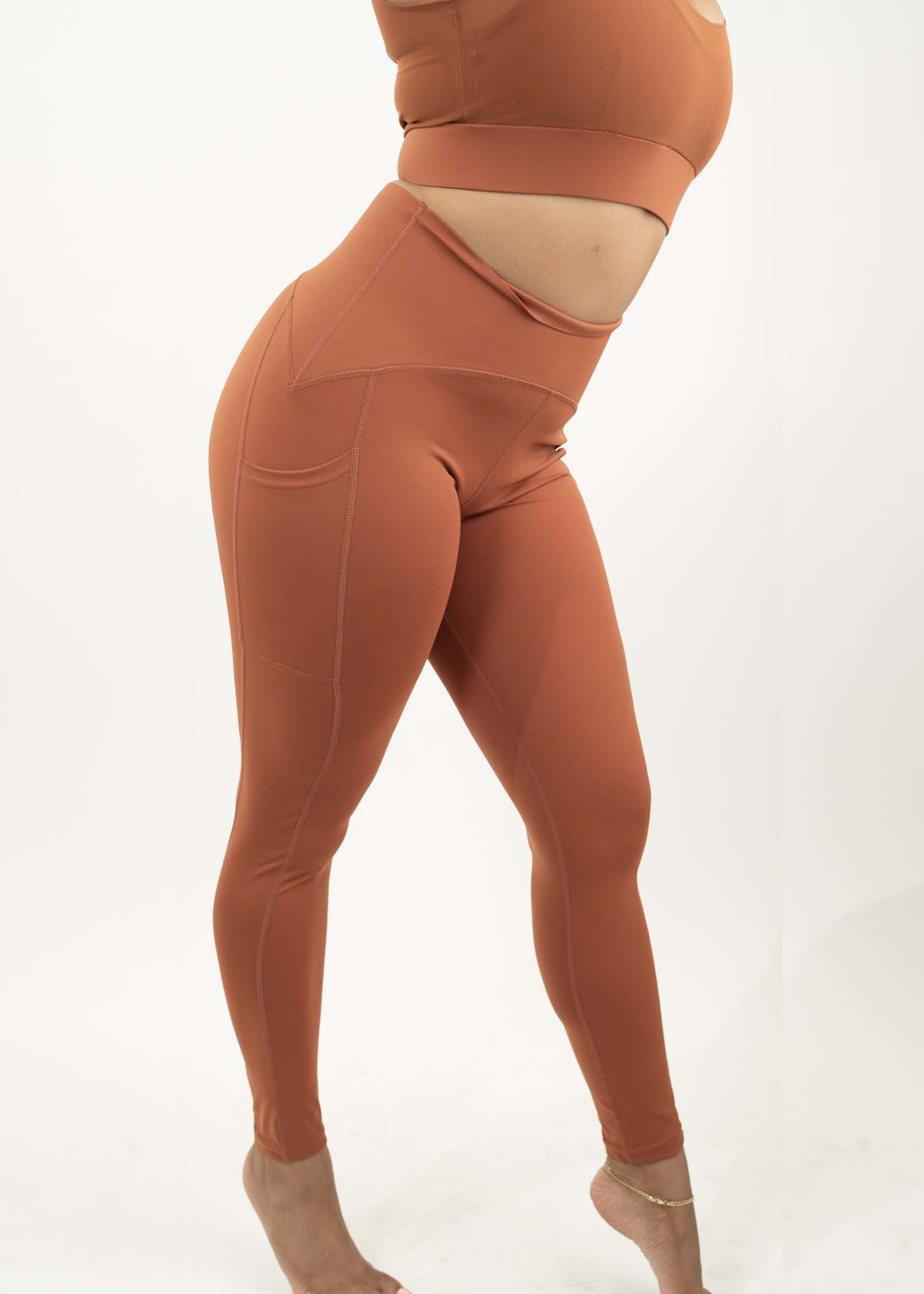 Collegiate Tummy Control High Waist Leggings
