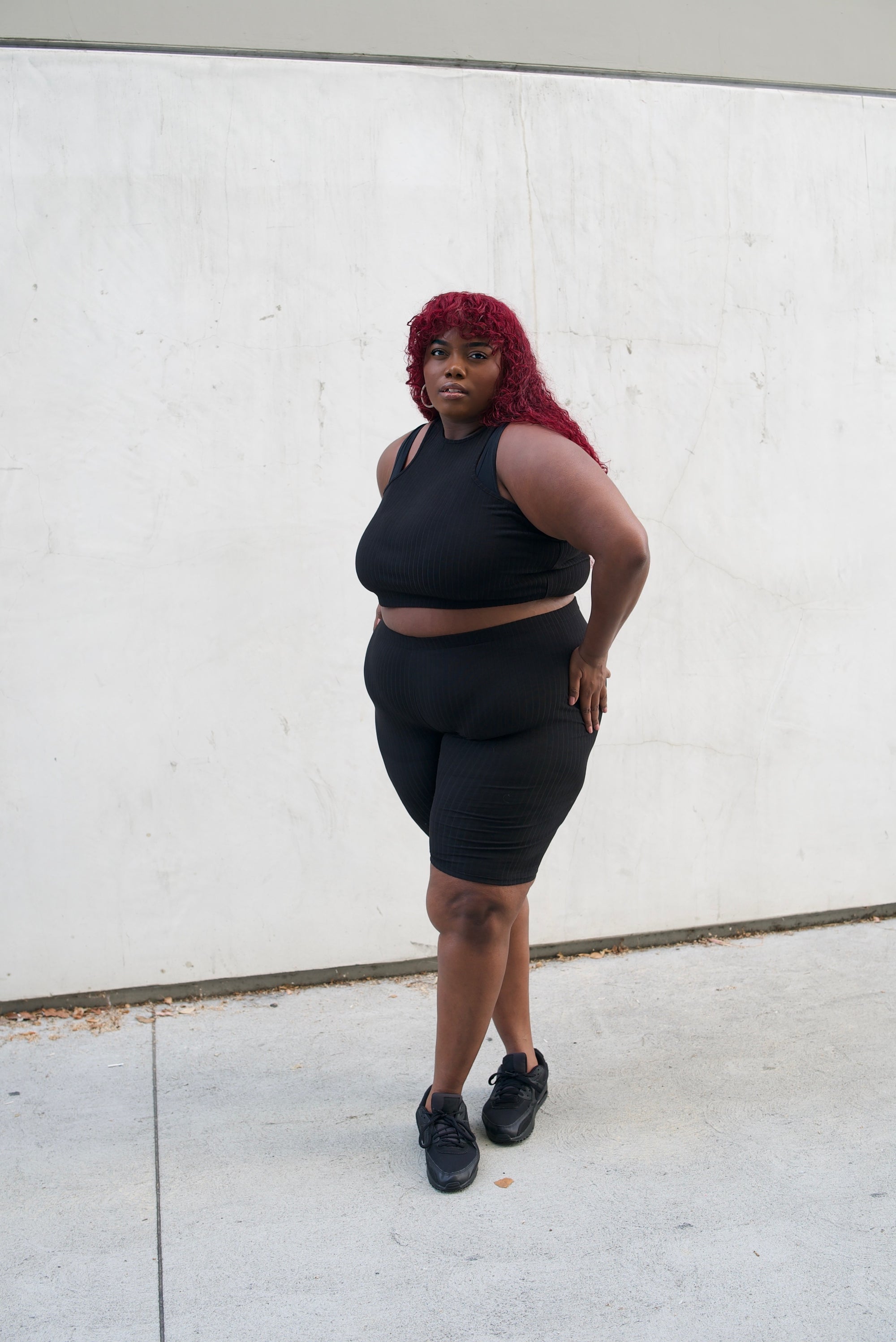 Curve Ribbed Cropped Tank