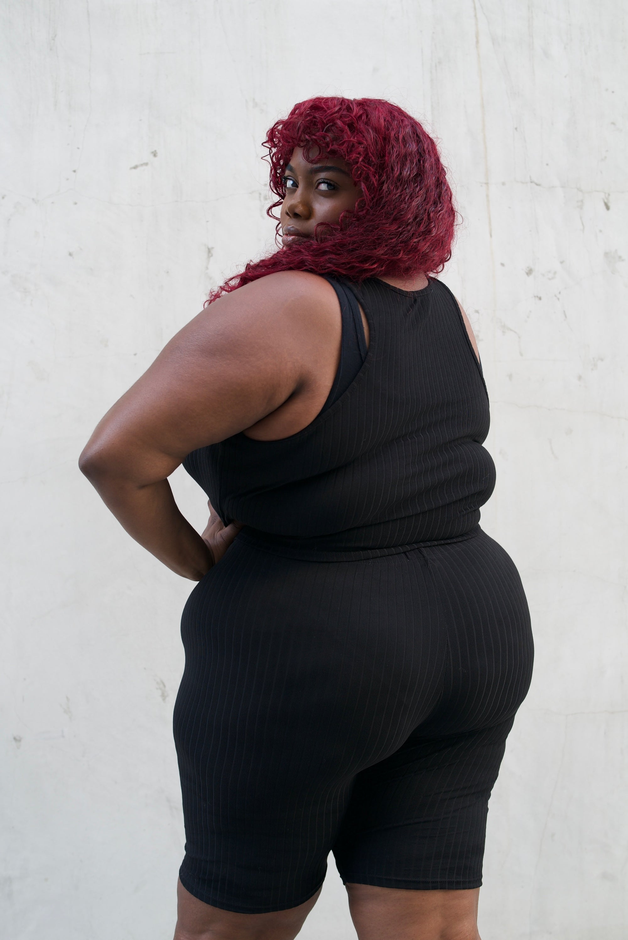 Curve Ribbed Cropped Tank