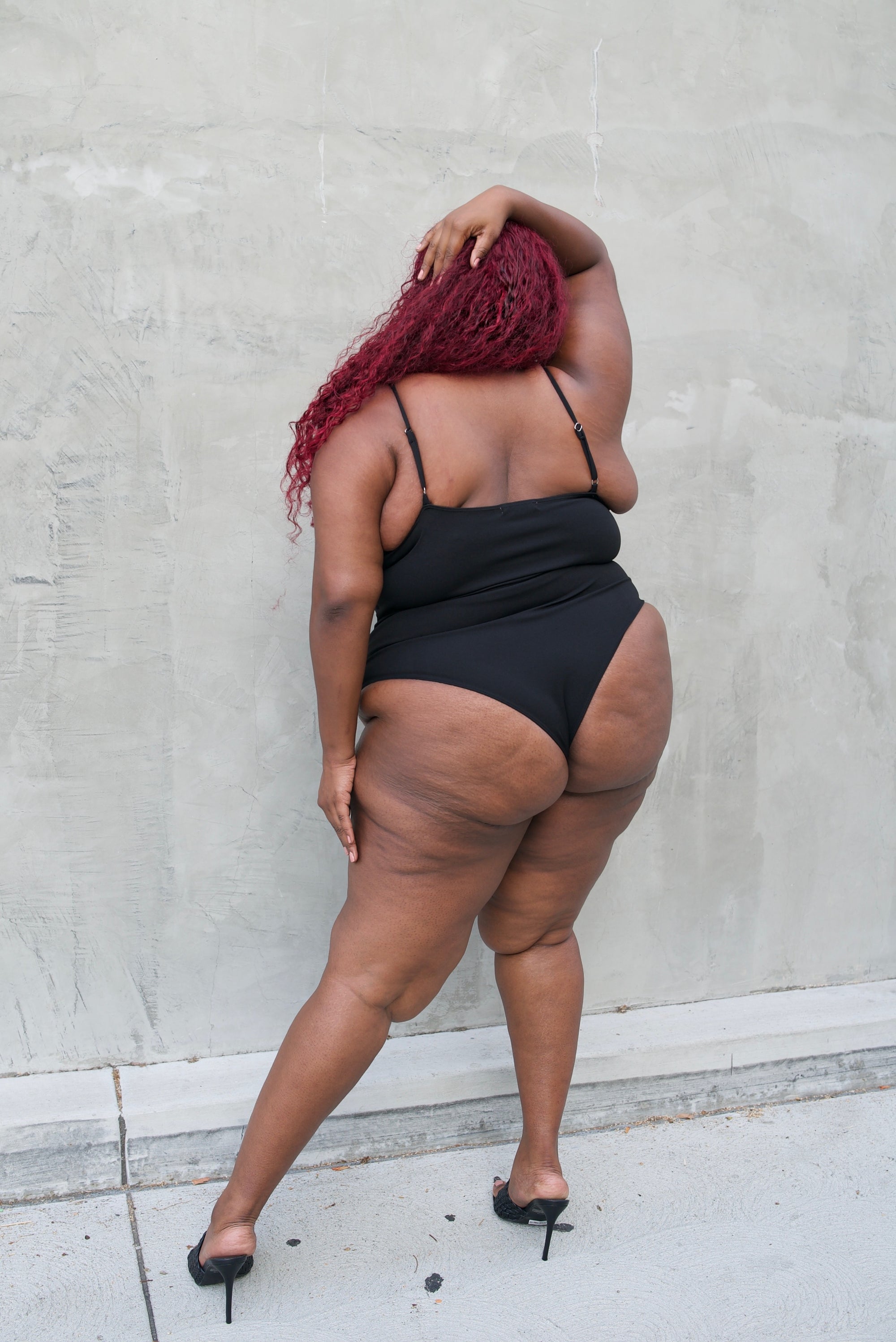 Curve Mesh Bustier Bodysuit