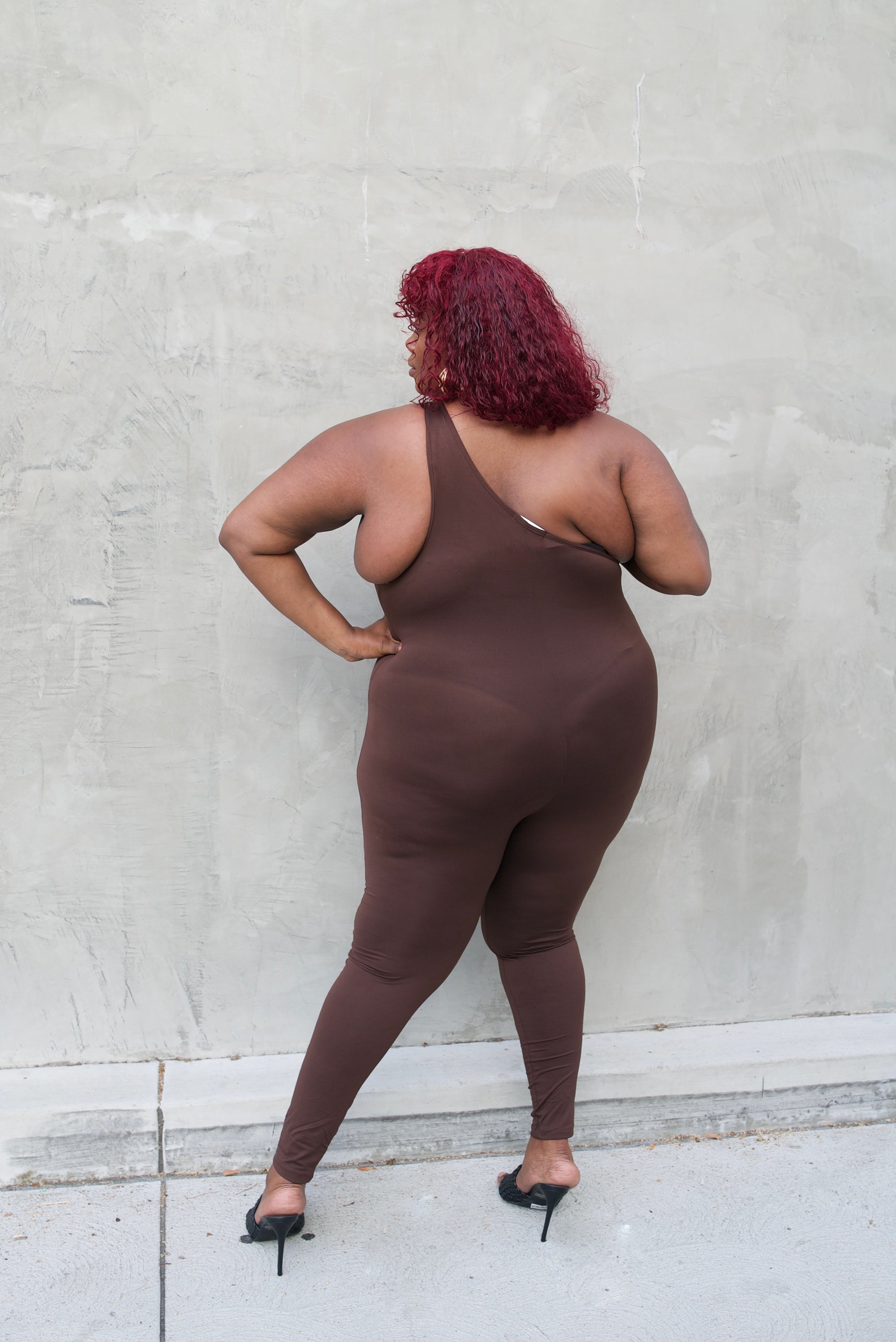Curve One Shoulder Jumpsuit