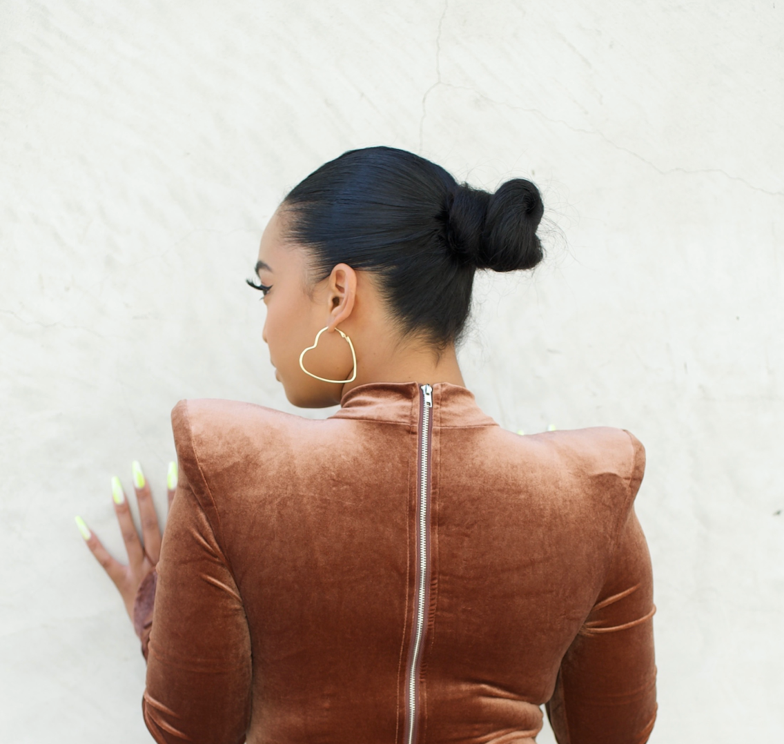 Heart Metal Hoop Earring