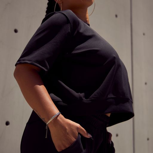 Tee with Back Zipper